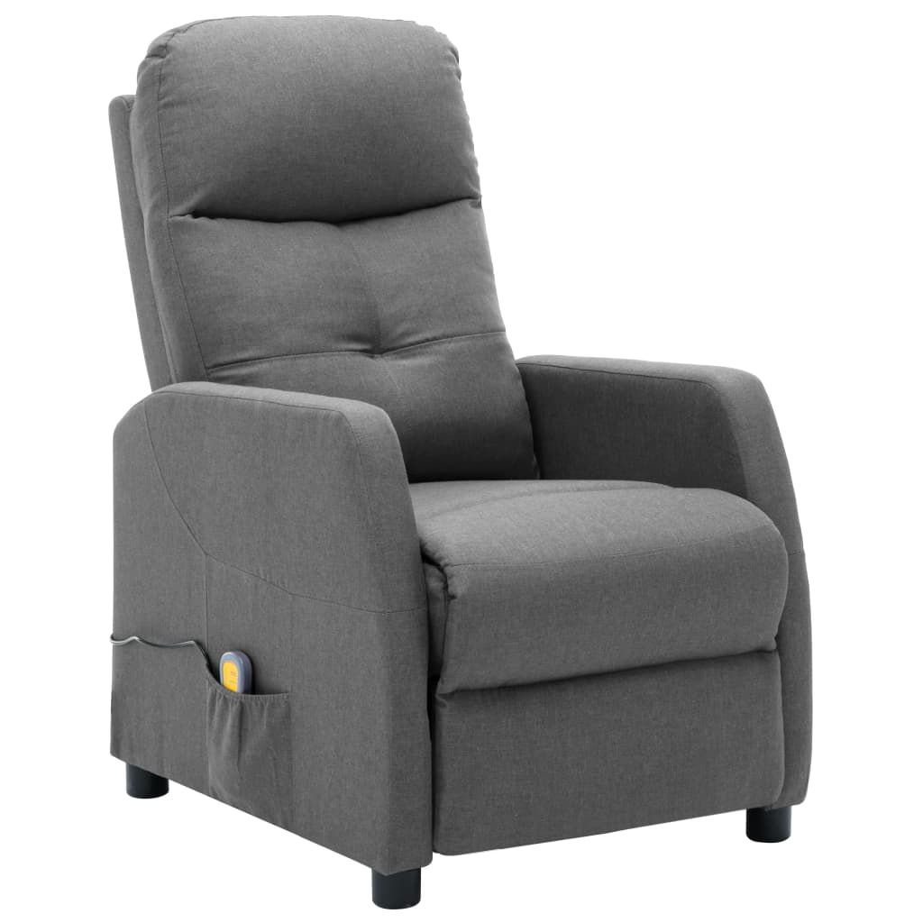 NNEVL Massage Recliner Light Grey Fabric - Planet Store 123