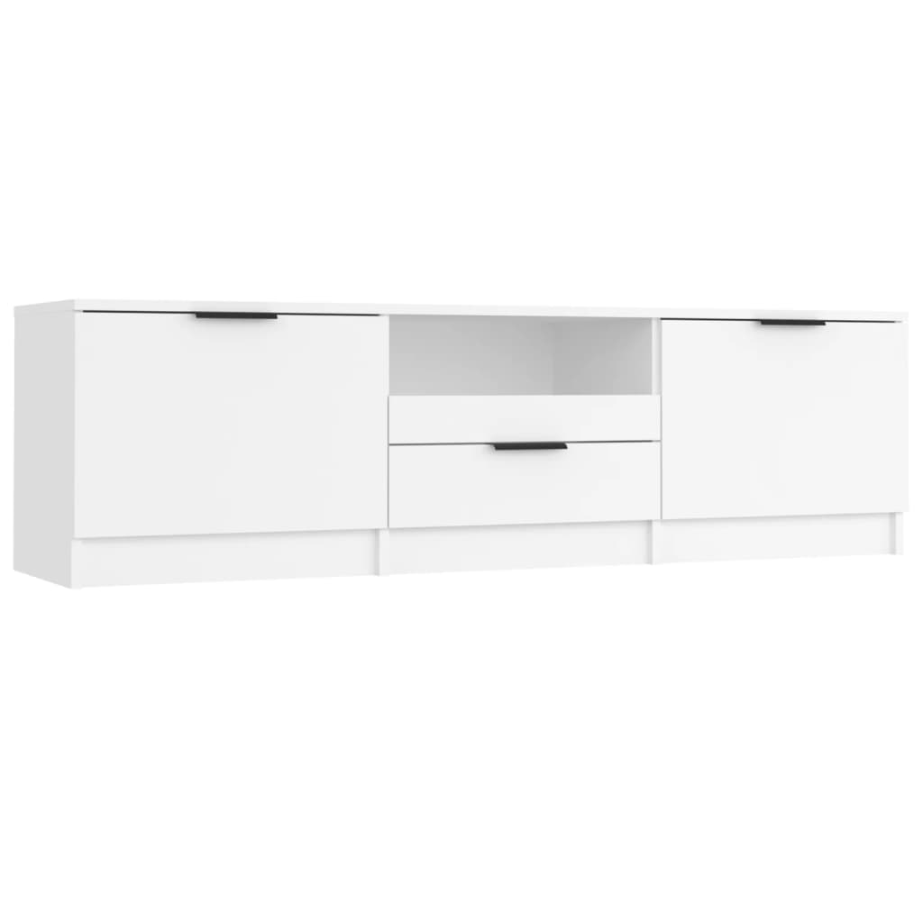 NNEVL TV Cabinet White 140x35x40 cm Engineered Wood - Planet Store 123