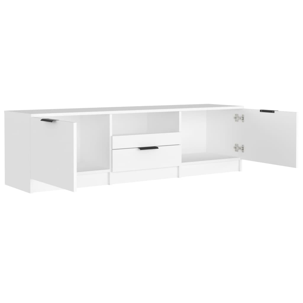 NNEVL TV Cabinet White 140x35x40 cm Engineered Wood - Planet Store 123