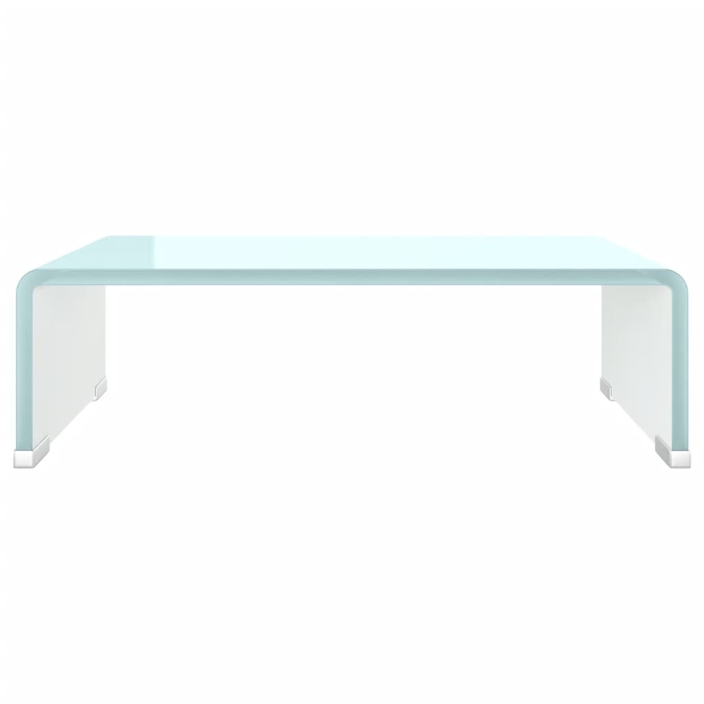 NNEVL TV Stand/Monitor Riser Glass Green 40x25x11 cm - Planet Store 123