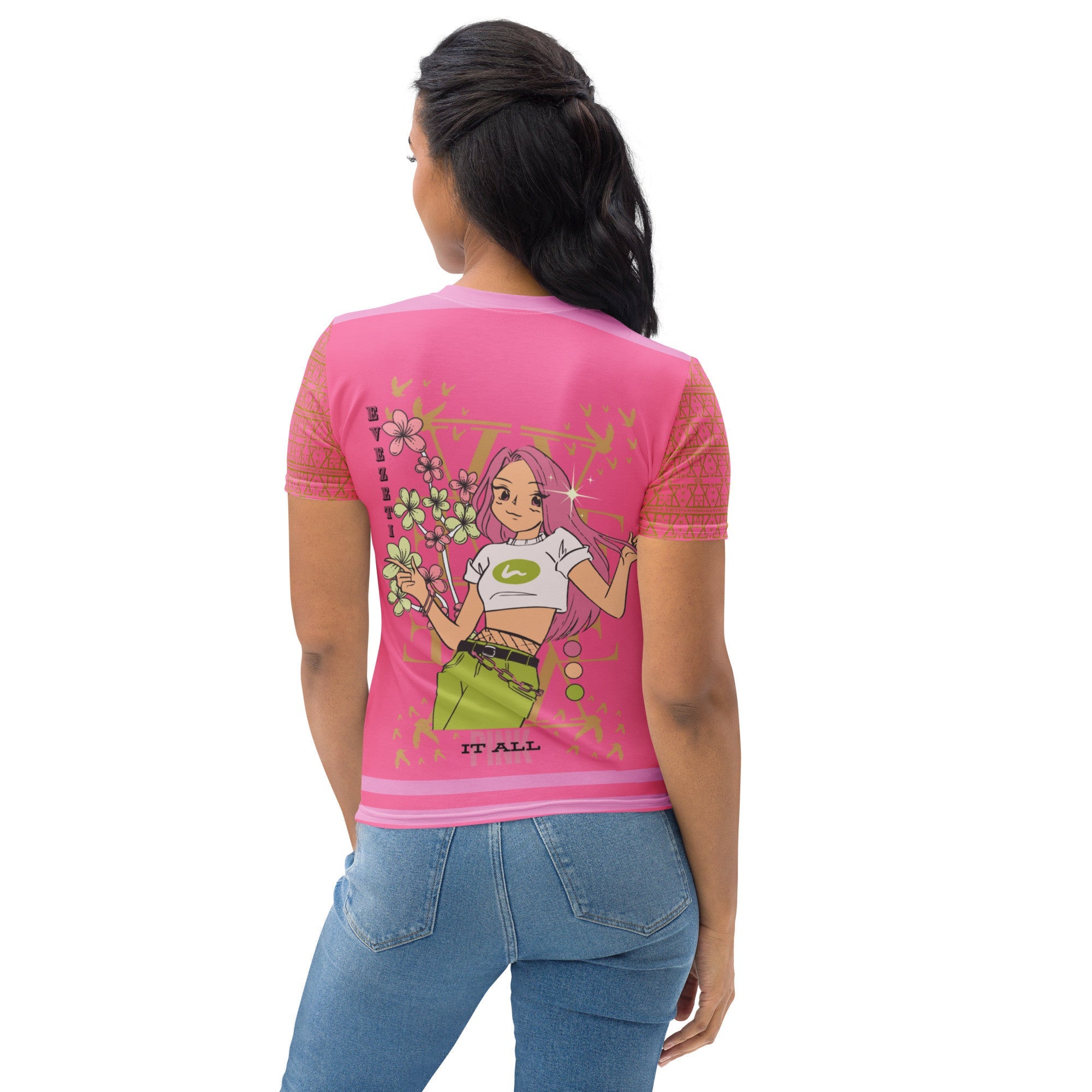 "Pink it All" in mesmerizing Aphrodite pink Women's T-shirt - Planet Store 123