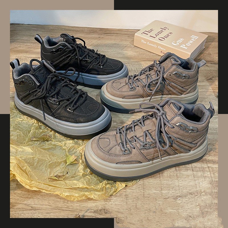 Retro Niche Design Womens High Top Sneakers - Planet Store 123