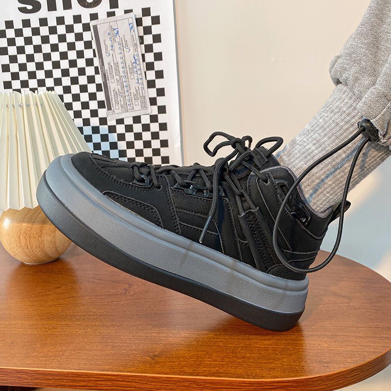 Retro Niche Design Womens High Top Sneakers - Planet Store 123