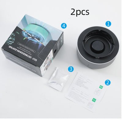 Smoke Removal Air Purification Ashtray Anion Purification Practical Automatic Purifier Ashtray Portable Gadgets For Car Ashtray - Planet Store 123