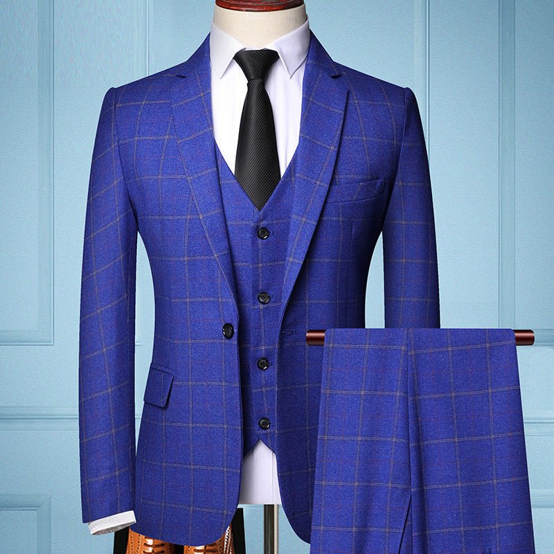 Suit Plaid Business Leisure Self - cultivation Job - Planet Store 123