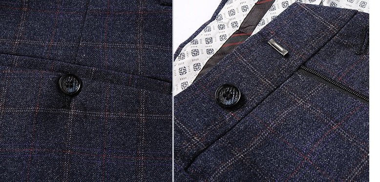 Suit Plaid Business Leisure Self - cultivation Job - Planet Store 123