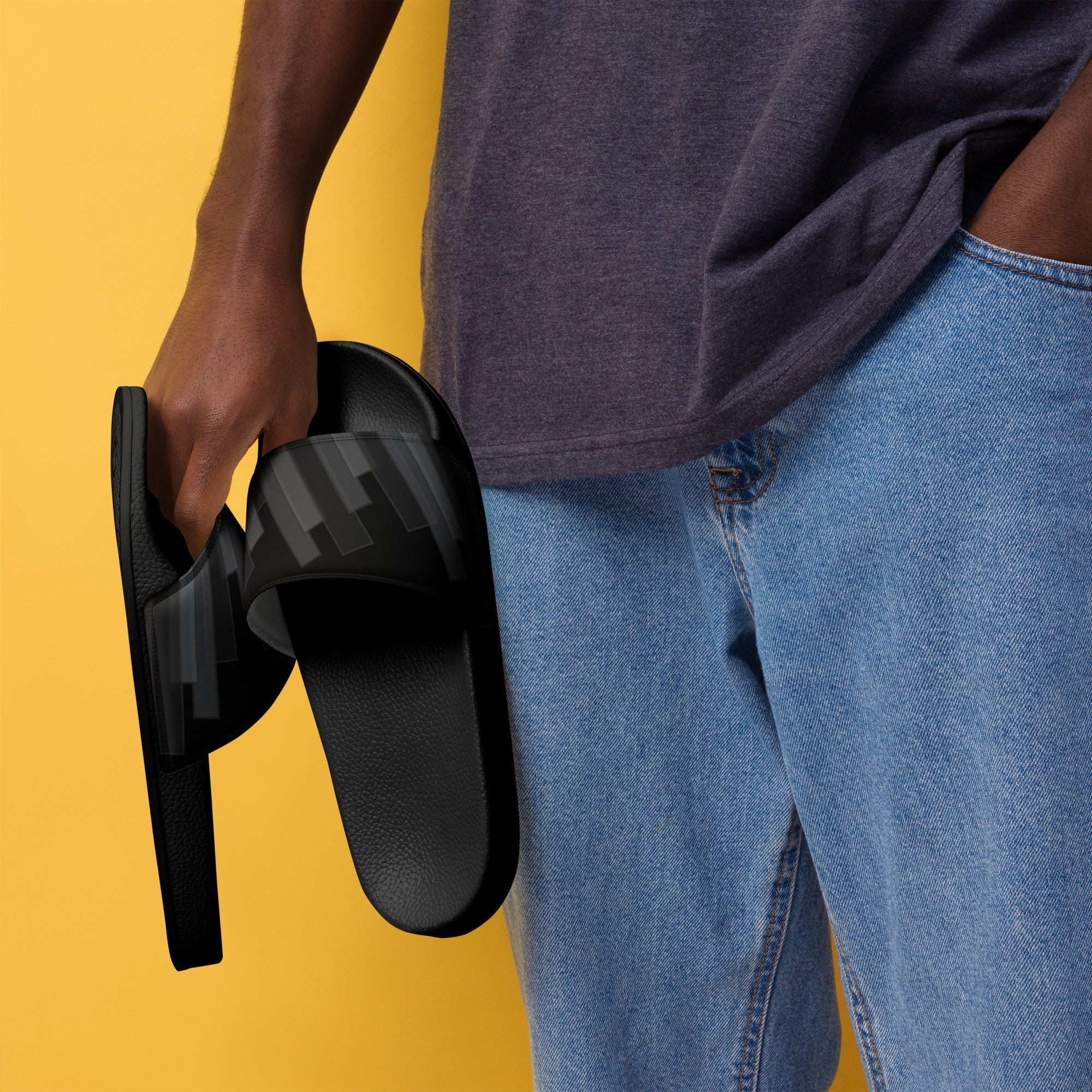 Vizzi - Men's Slides - 02 Black C - Planet Store 123