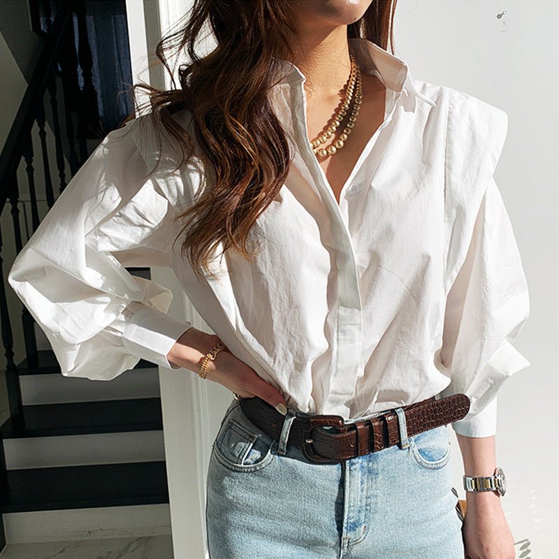 Womens Korean Slim Western Style Shirt - Planet Store 123