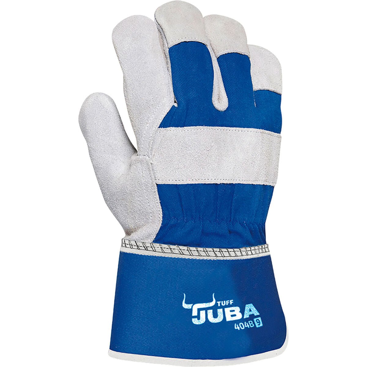Work Gloves JUBA Blue/White Suede - Planet Store 123